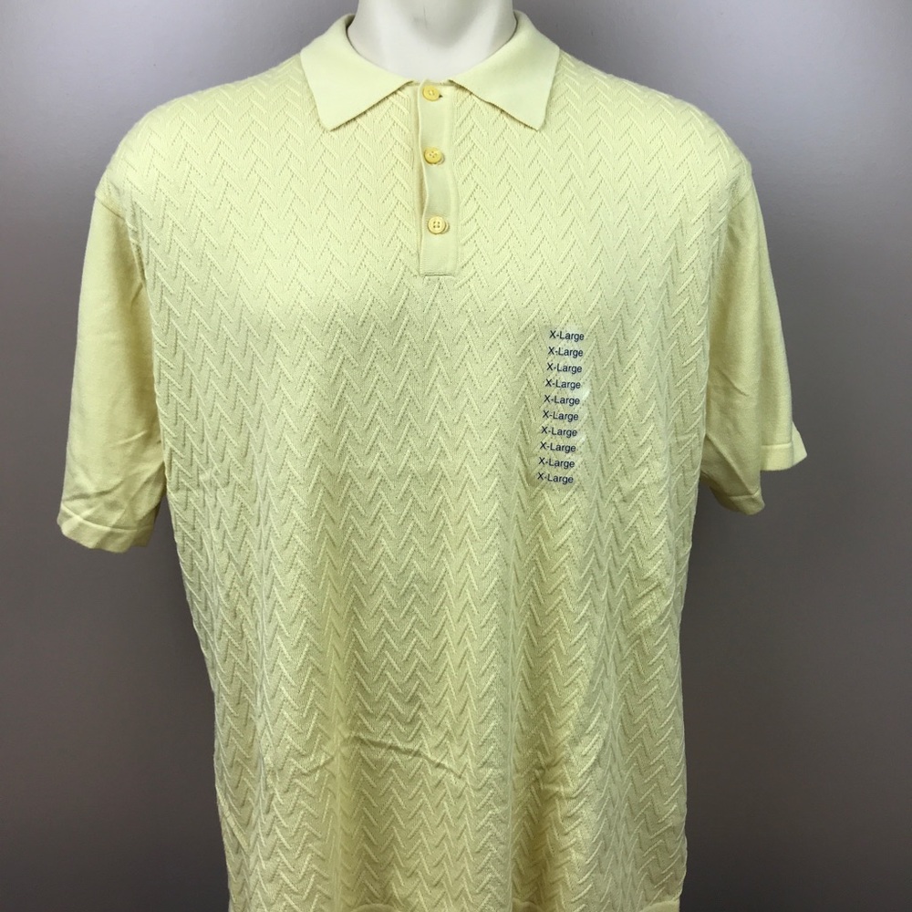 J. Ferrar Shirt Short Sleeve Polo Yellow